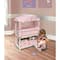 Badger Basket Pink & White Canopy Doll Crib with Baskets, Bedding & Mobile